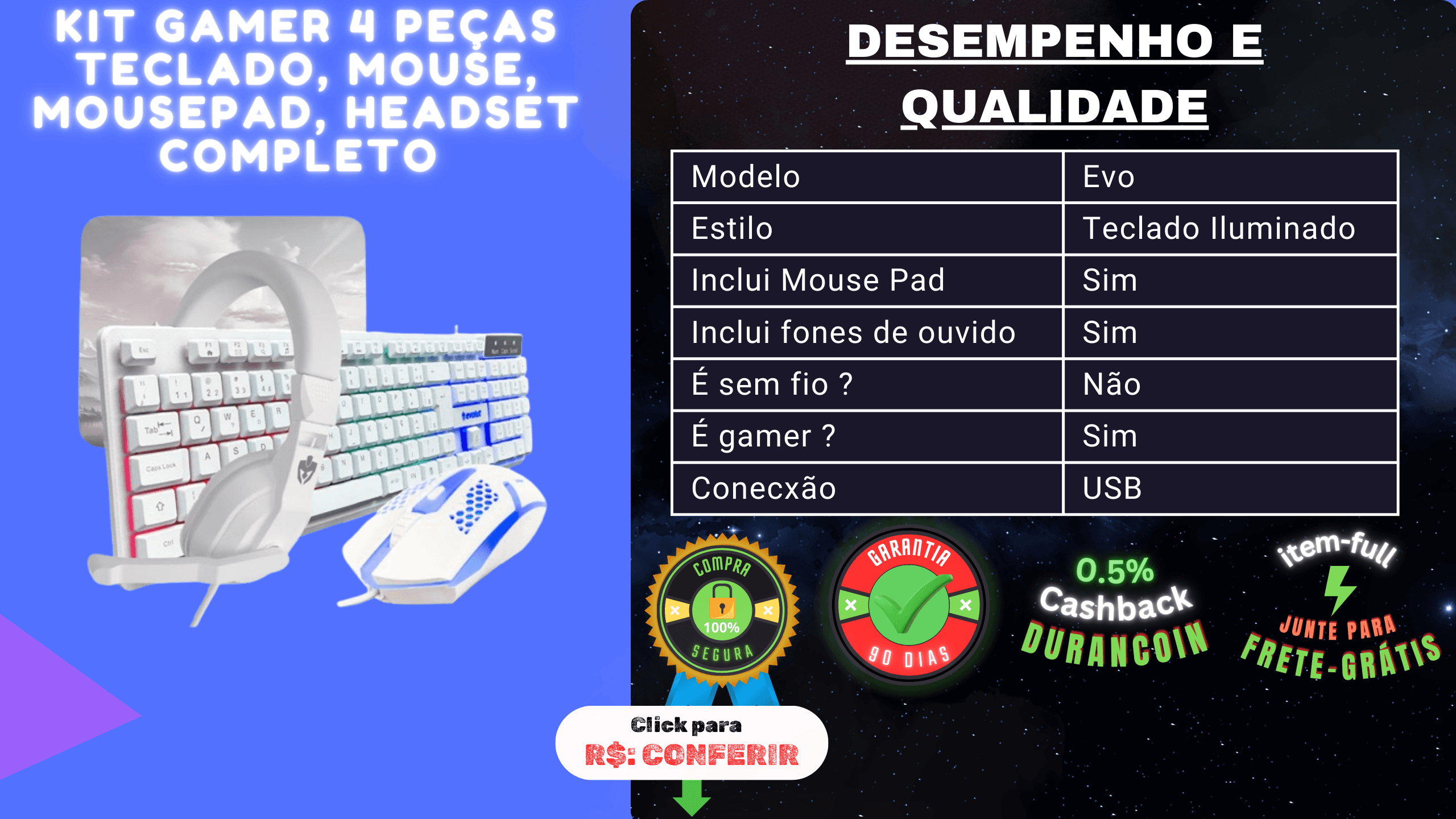 kitgame evolution branco